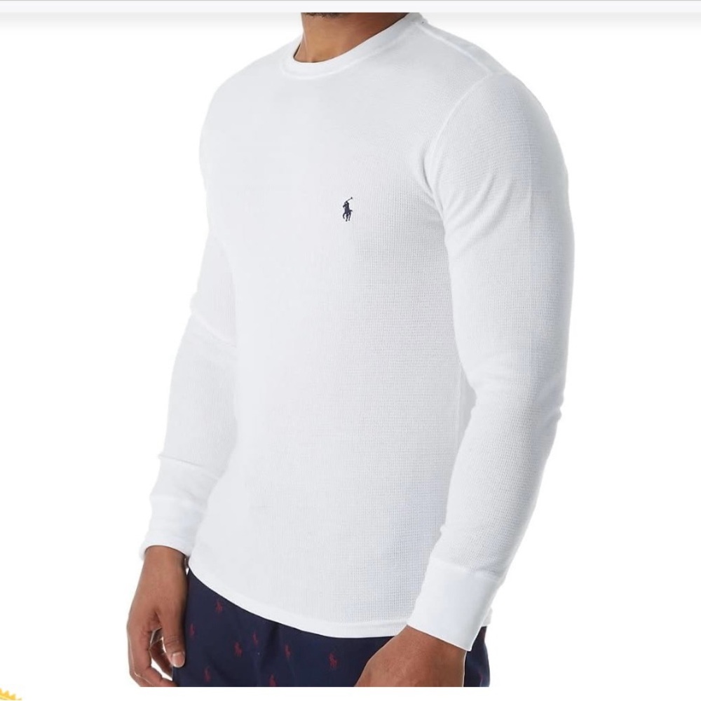 POLO RALPH LAUREN men’s thermal long sleeve crew.